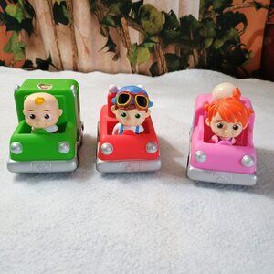 EUC: Bundle CoComelon Toddler Kids Toy Mini Vehicles Set of 3 Set HTF